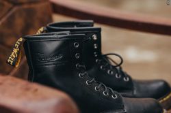 Giày da dr martens boot nam cổ cao 1460 thái lan màu đen